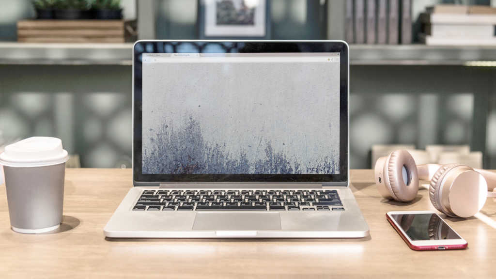 Laptop on a Table